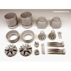 1/48 Junkers Ju88G-1, S-2 BMW801 Engines (Type 2) PAIR for Dragon kit