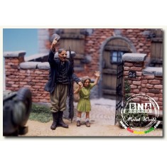 1/35 "Welcome!" Farmer & Granddaughter (2 Figures)