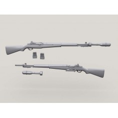 1/35 M1 Garand (5pcs) w/M7 Grenade Launcher, M15 Aux Sight (5pcs) & M9 Grenades (4pcs)