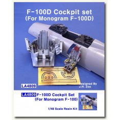 1/48 North American F-100D Cockpit Set w/Photo-etch Parts for Monogram