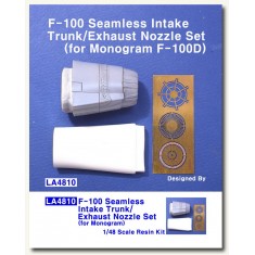 1/48 F-100 Seamless Intake Trunk &Exhaust Nozzle set for Monogram kit