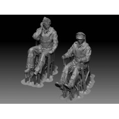1/72 WWII US Bomber Pilot & Co-pilot set (2 figures)