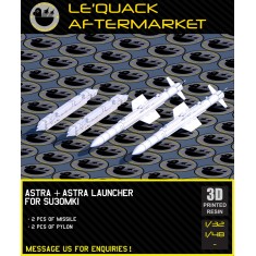 1/32 Astra Missiles with Launchers for Su-30MKI (2pcs)