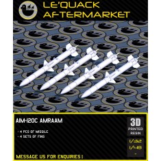 1/48 AIM-120C AMRAAM Air-to-Air Missiles (4pcs)