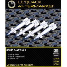 1/72 GBU-12 Paveway II Laser-Guided Bombs (4pcs)