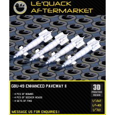 1/72 GBU-49 Enhanced Paveway II Guided Bombs (4pcs)