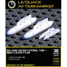 1/32 BAE Hawk 100/200 External Wing Tank and Pylons