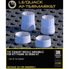 1/48 Su-30SM Movable TVC Exhaust Nozzle for Kitty Hawk Kit