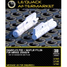 1/72 Mirage 2000D/N Damocles Targeting Pod with NAVFLIR Pylon