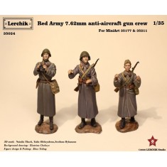 1/35 Red Army 7.62mm Anti-aircraft Gun Crew Team (3 figures) for MiniArt #35177/211