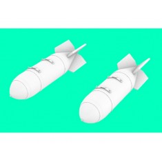 1/72 BINC 400 Incendiary Bomb (2pcs) for MB326, MB339, G.91 Gina, Alpha Jet, Mirage