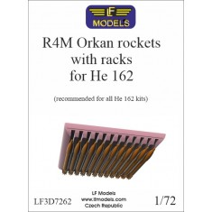 1/72 R4M Orkan Rockets with Racks for He 162 (All Kits)