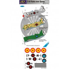 1/48 I-16 over Spain 3 Decal Options for Eduard kit
