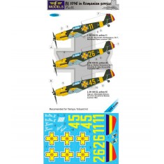 1/48 Bf 109E-3/E-7 Romania II. 3 Decal Options for Tamiya/Eduard kit