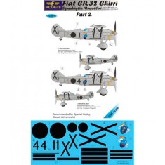1/48 FIAT CR.32 Squadriglia Musollini part 2. Decal for Special Hobby/Classic Airframes