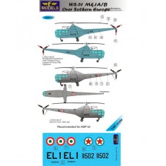 1/48 Westland Sikorsky WS-51 over Southern Europe 2 Decal Options for AMP kit