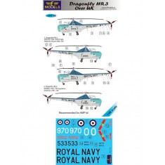 1/48 Westland Sikorsky HR.3 over UK 2 Decal Options for AMP kit