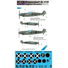 1/48 Messerschmitt Bf 109B Legion Condor 2 Decal Options for AMG kit