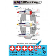 1/48 P-51D over Swiss 3 Decal Options for Tamiya/Hasegawa/Revell/Eduard kit