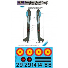 1/48 Junkers Ju 88C-6 over Spain 2 Decal Options for ICM/Dragon/Promodeller kit