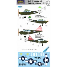 1/48 L-5 Sentinel USAF service Decal for Sword kit