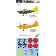 1/48 L-5 Sentinel Japanese service Decal for Sword kit