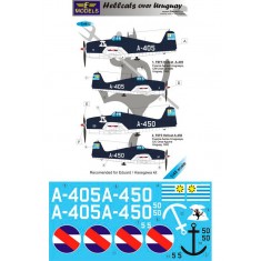 1/48 F6F5 Hellcat over Uruguay 2 Decal Options for Eduard/Hasegawa kit