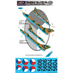 1/48 Sukhoi Su-7BM over Czechoslovakia part II. Decal for Eduard, OEZ kit
