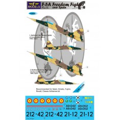 1/48 F-5B Freedom Fighter over Spain pt.II. Decal for Italeri/Kinetic/Fujimi/Revell