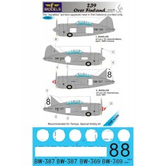 1/48 Brewster Model 239B over Finland Decal for Tamiya, Special Hobby kit