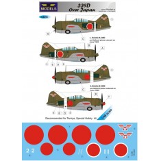 1/48 Brewster Model 339D over Japan Decal for Tamiya, Special Hobby kit