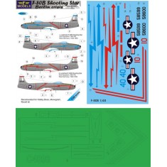 4898 Model Numbers 1/48 F-80B Shooting Star Berlin Crisis Decal for Academy, Monogram ...