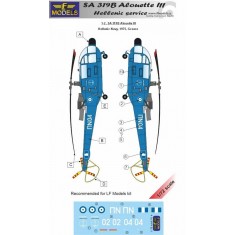 1/72 SA 319B Alouette III Hellenic service Decal for LF Models