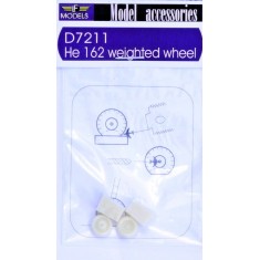 1/72 Heinkel He 162 Weighted Wheels