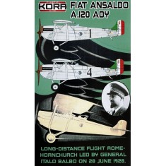 1/72 Ansaldo A.120 Ady - Rome to Hornchurch Long-Distance Flight