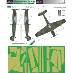 1/24 Messerschmitt Bf 109E Early scheme pt.I. Camouflage Painting Mask for Airfix