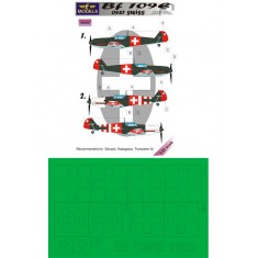 1/32 Bf 109E over Swiss Mask (2 marking options) for Eduard/Hasegawa/Trumpeter