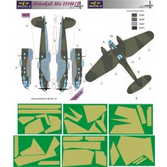 1/32 Heinkel He 111H/P Camouflage Painting Masks for Revell kit