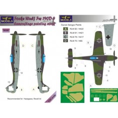 1/32 Focke Wulf Fw 190D-9 Camo Mask for Hasegawa/Revell