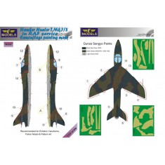 1/32 Hawker Hunter T.Mk.7/8 in RAF service Camo Mask for Echelon Vacuforms/Fisher
