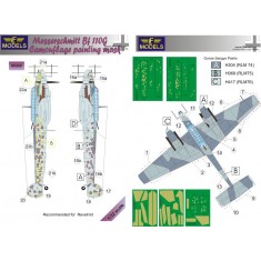 1/32 Messerschmitt Bf 110G Camouflage Painting Mask for Revell kit