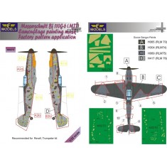 1/32 Messerschmitt Bf 109G-6 Camouflage Painting Mask for Revell, Trumpeter kit