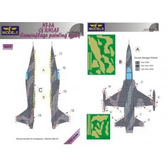 1/32 NF-5A Freedom Fighter of RNLAF Camo Mask for Hasegawa + Belcher Bits