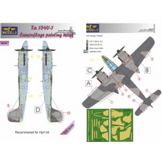 1/32 Ta 154V-1 Camouflage Painting Mask for HpH kit