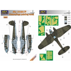 1/35 Heinkel He 111H/P Camouflage Painting Mask for Border kit