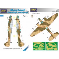 1/48 Maryland Camo Painting Mask pt.I. Camo Painting Mask for Special Hobby.