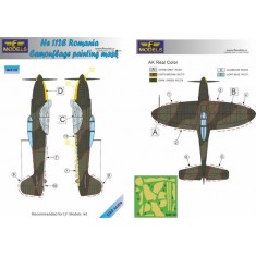 1/48 Heinkel He 112E Romanian Service Camouflage Painting Mask for LF Models kit