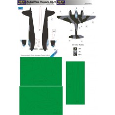 1/48 D.H. Mosquito Mk. IV part II. Camo Masks for Revell/Tamiya/Airfix/Monogram