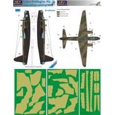 1/48 Vicker Wellington Mk.IC B-scheme Camo Painting Mask for Trumpeter kit