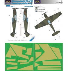 1/48 Bf 109E Early scheme part I. Camo Mask for Eduard/Tamiya/Hasegawa/Airfix